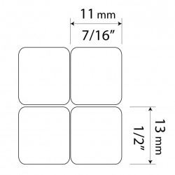 Autocollants Clavier ARABE Transparents Blancs